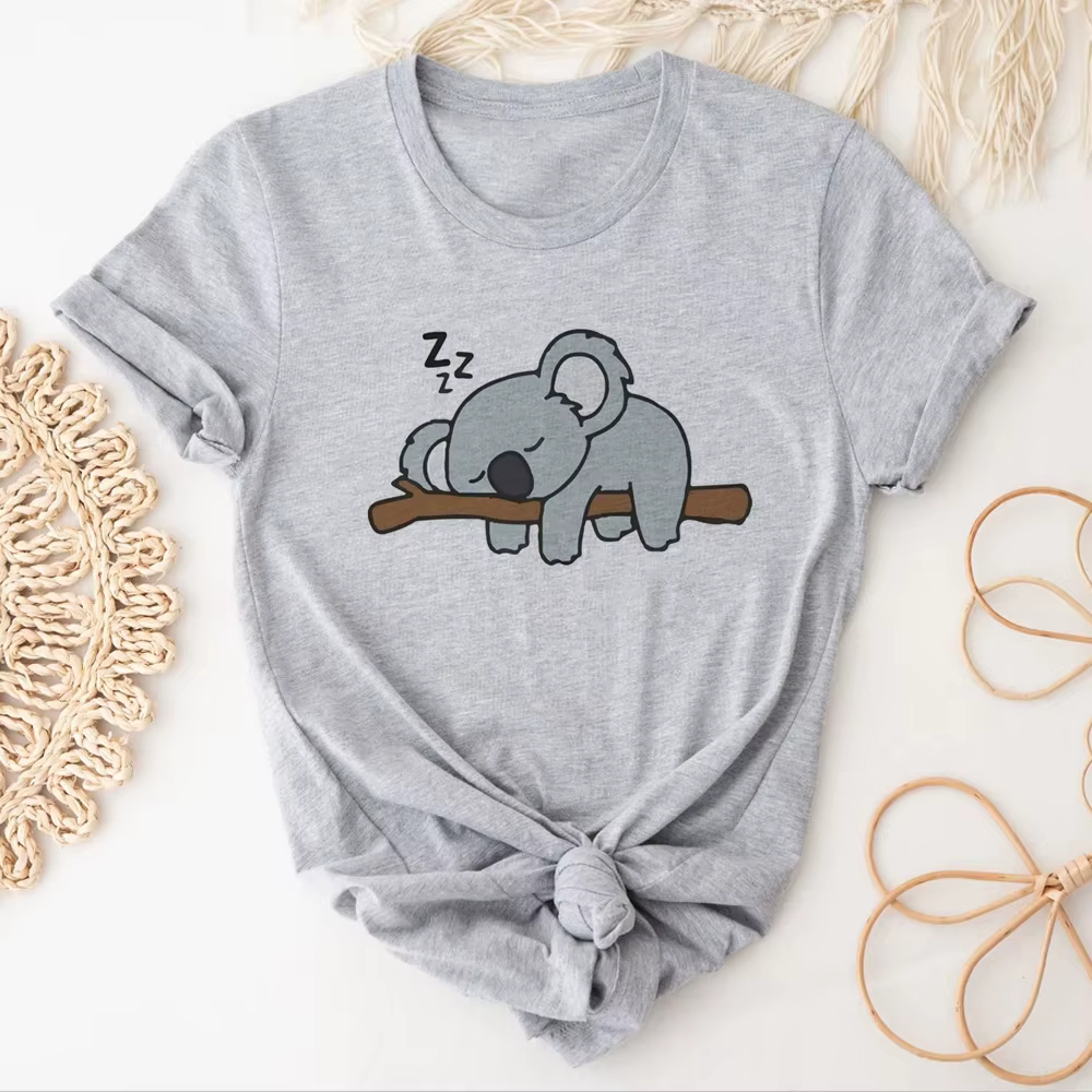 Koala t-shirt femmes été bande dessinée haut japonais femme