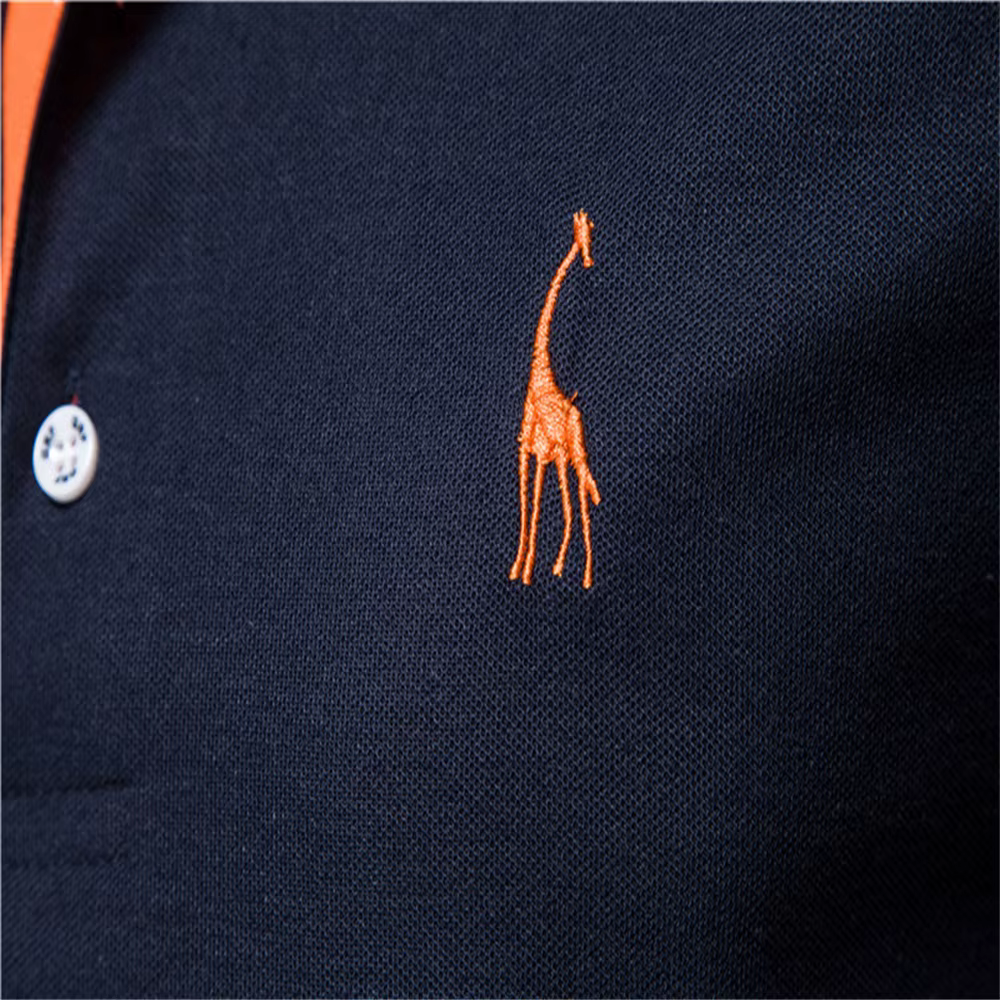 Polo Girafe à Manches Courtes pour Homme