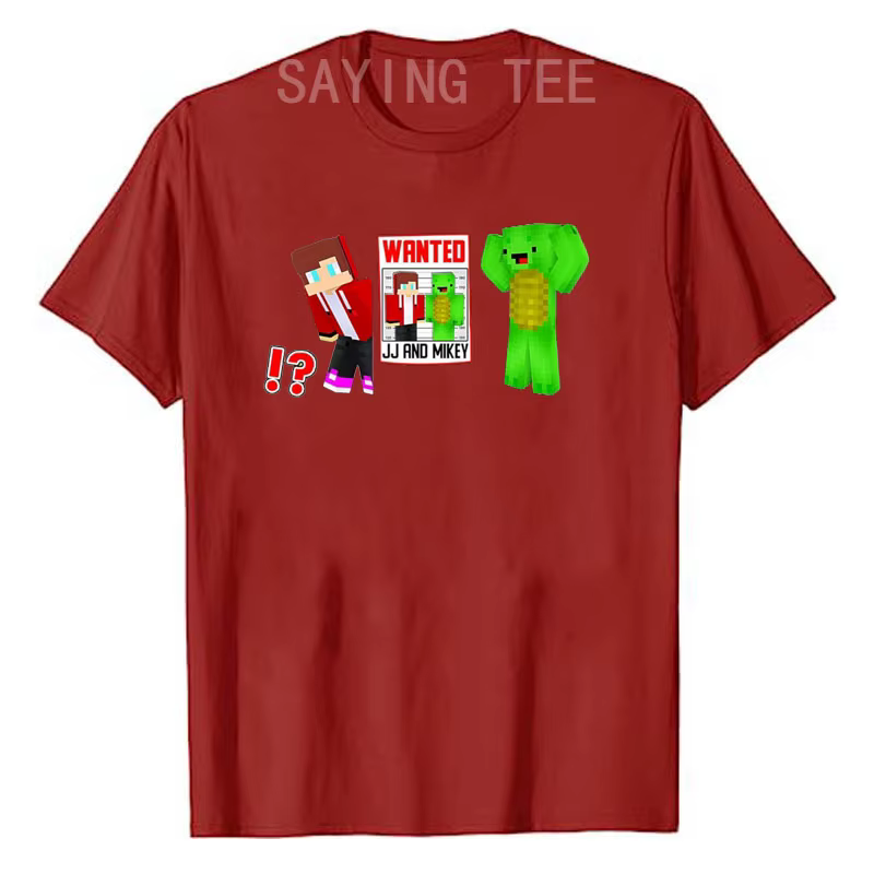 JJ et Mikey recherché jal T-Shirt Premium Humor drôle Gamer graphique tenue garçons mode disant