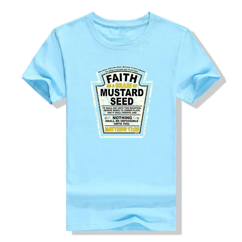 Faith As A Mars of Mustard-T-shirt parodie chrétienne pour hommes et femmes