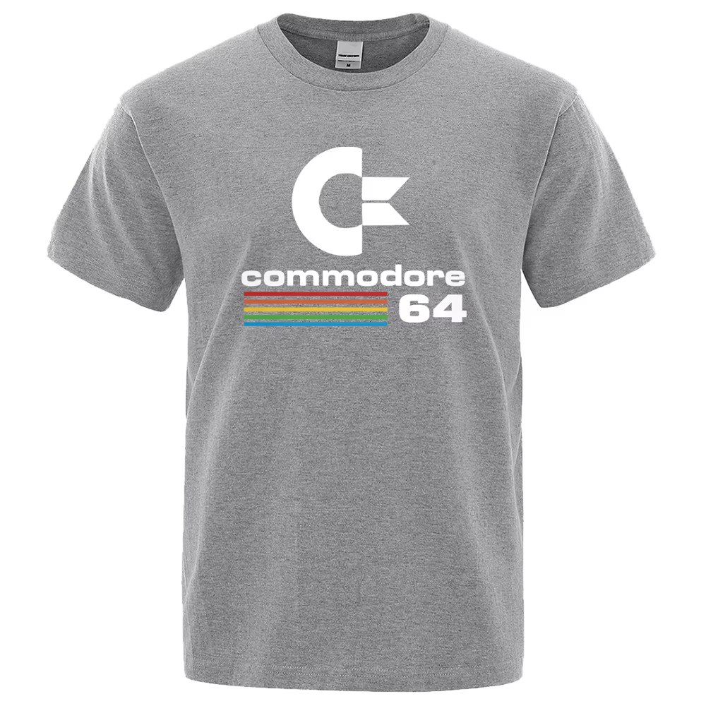T-shirts Homme Été 2026 – T-shirt Imprimé Commodore 64 C64 SID Amiga Rétro – Design Cool Streetwear – Haut à Manches Courtes en Coton