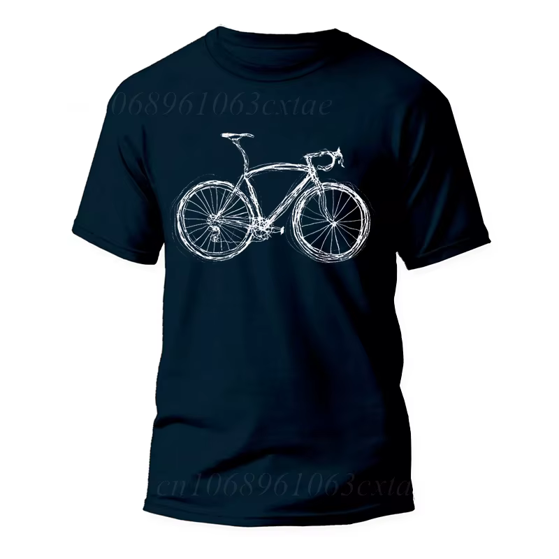 T-Shirt à Manches Courtes pour Homme et Femme, avec Col Ras du Cou, pour Cycliste, Amoureux du Vélo de Montagne, Cadeau d'Urgence