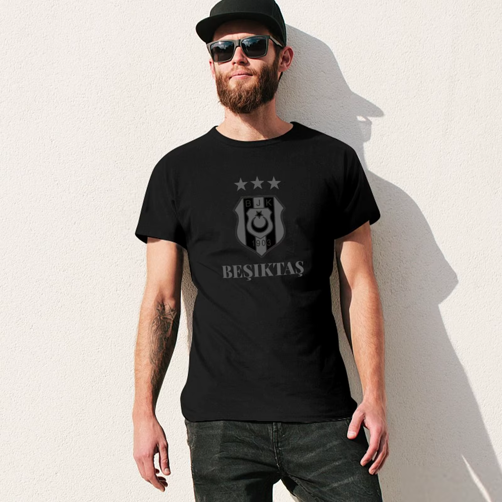 Besiktas - Be?ikta? Istanbul 1903 T-Shirt Chemise décontractée à manches courtes tendance