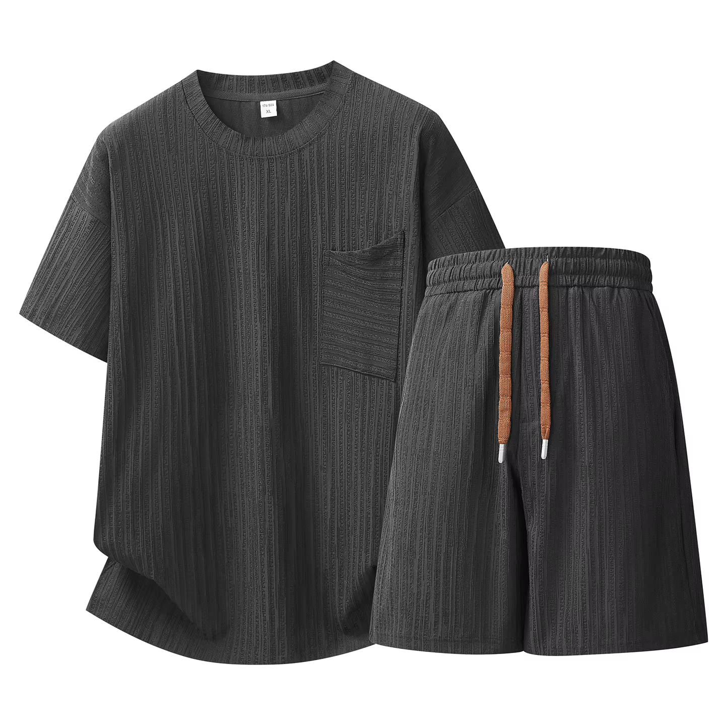 【Top 5-Point Pants】Ensemble T-shirt pour homme