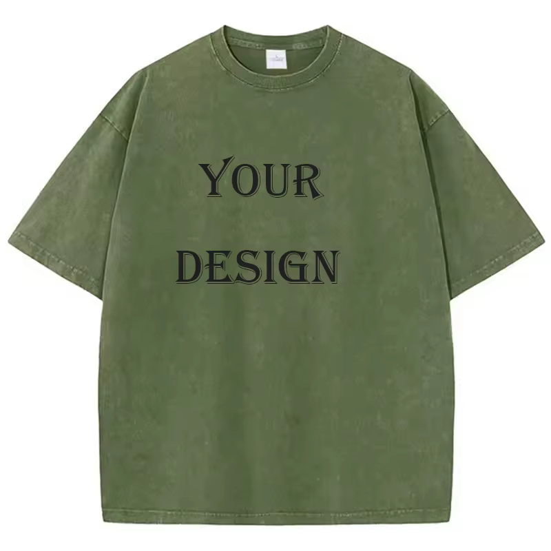 T-shirt unisexe en coton lavé