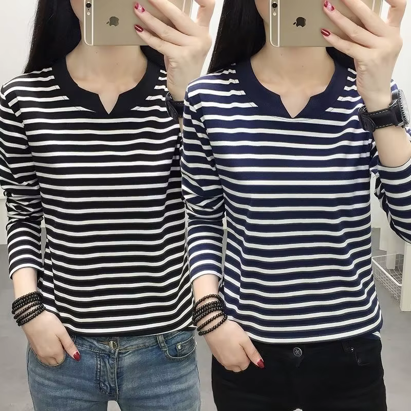 T-shirt ample à manches longues pour femme