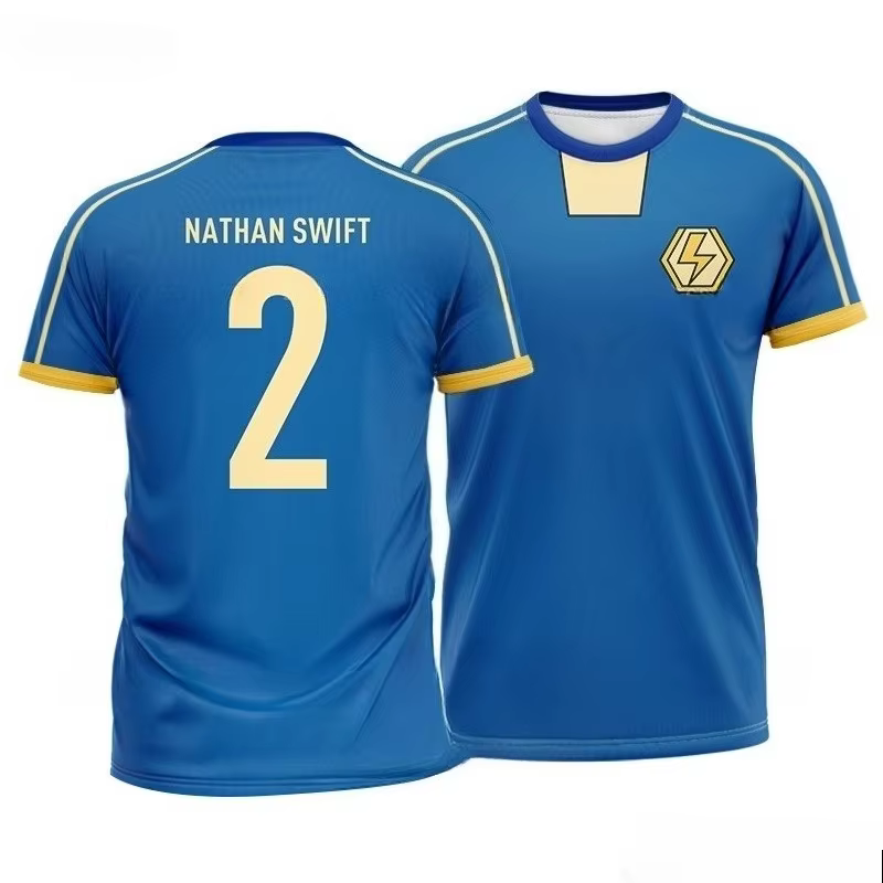 Axel Blaze Jersey Inazuma Eleven Kaio Cosplay Anime T-shirt impression 3D enfant Football équipe uniforme été hommes