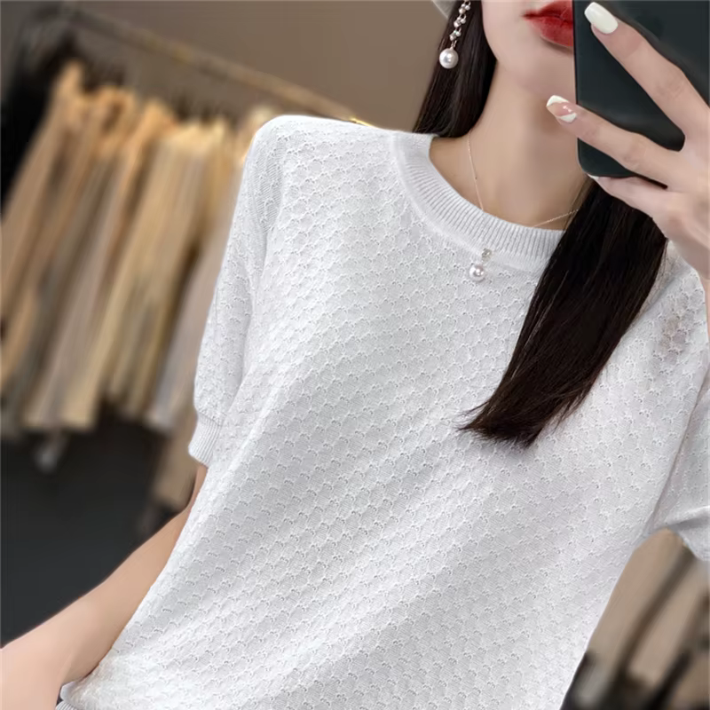T-shirt d'été 100% coton pour femmes