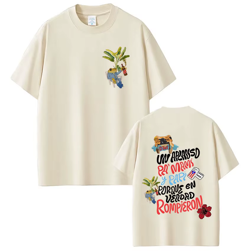 T-shirt Rapper Bad Bunny Debi Tirar Mas Fotos DTMF World Tour