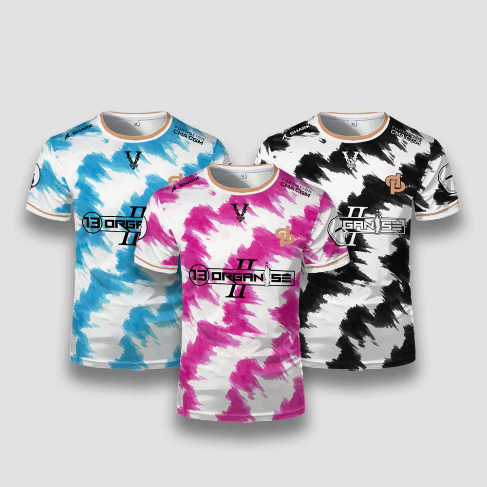 Nouveau Marseille Rap 13 organiser le maillot JUL Street Trap Hip Hop imprimé Football T-Shirt hommes et femmes t-shirts à manches courtes personnalisés