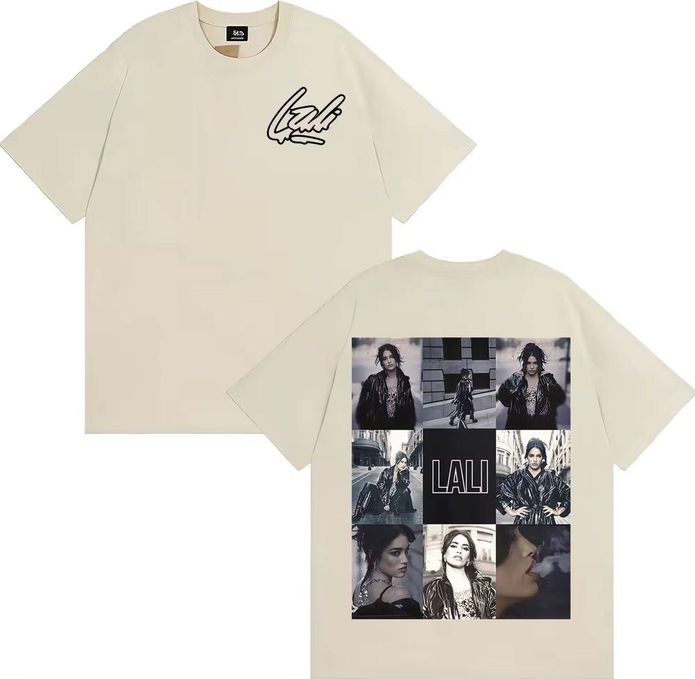Singer Lali Esposito Tour 2025 Graphic Tee Shirt Men Women Fashion Trending Short Sleeve T-shirt Summer Tops Pure