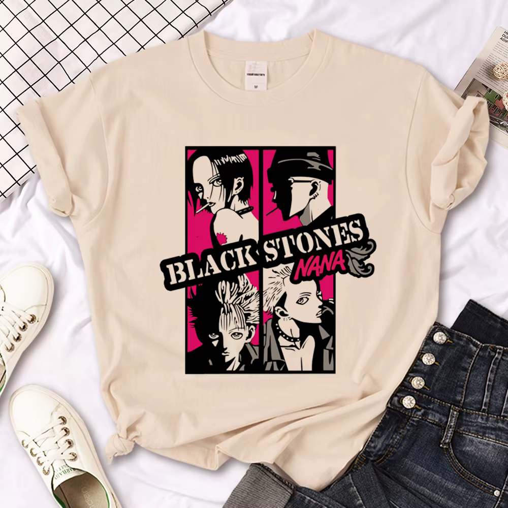 T-shirt Nana pour femmes, vêtement humoristique de styliste japonais