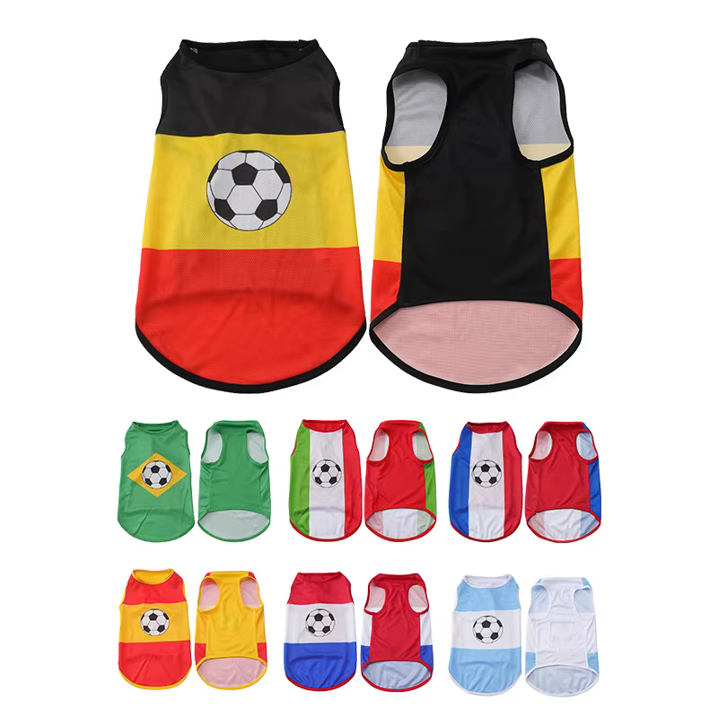 Débardeur pour chien motif équipe de football