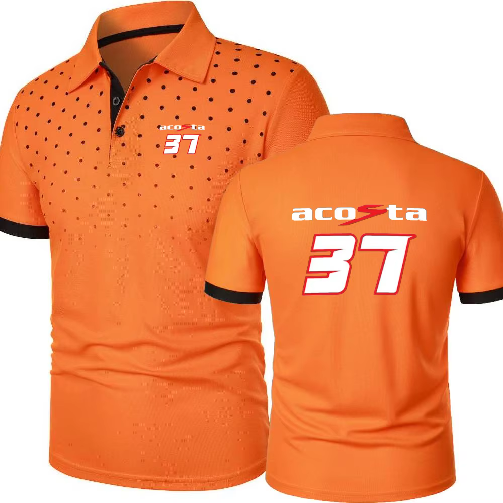 Polos Pedro Acosta 37 moto cavalier course t-shirt à manches courtes passionnés de plein air hommes Jersey classique