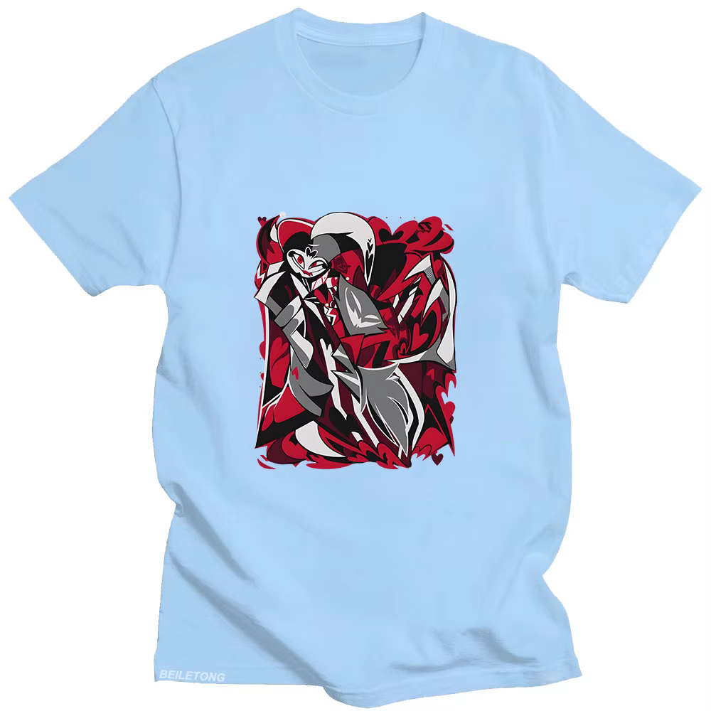 Helluva Boss t-shirt jeu dessin animé imprimé Harajuku Kawaii