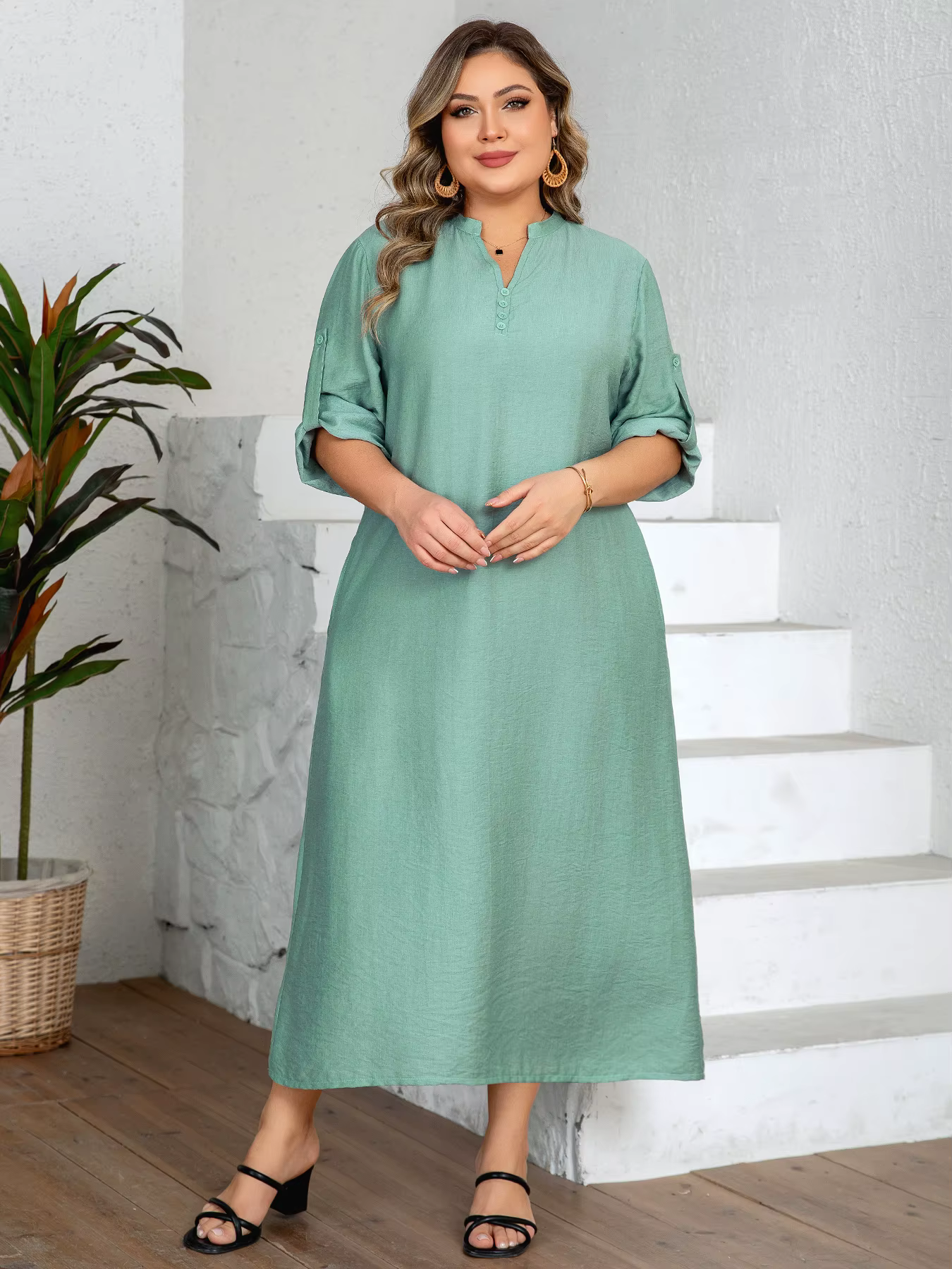 Robe ample pour femmes grandes tailles