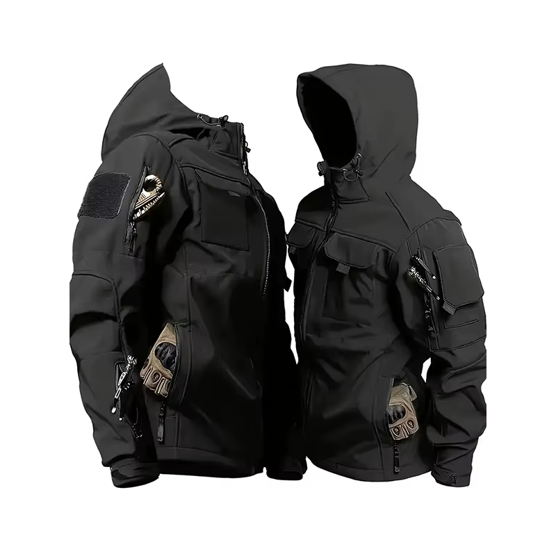 Hommes Lurker peau de requin coque souple veste tactique imperméable polaire à capuche manteau chasse vêtements en
