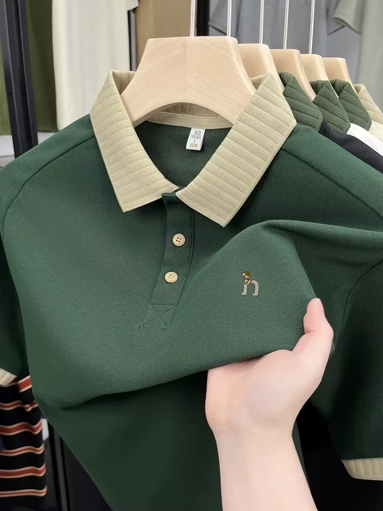 Polo à manches courtes pour homme de marque de luxe