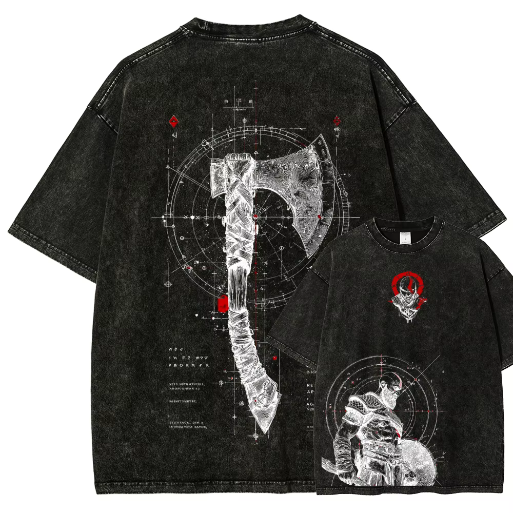 T-shirt délavé God of War