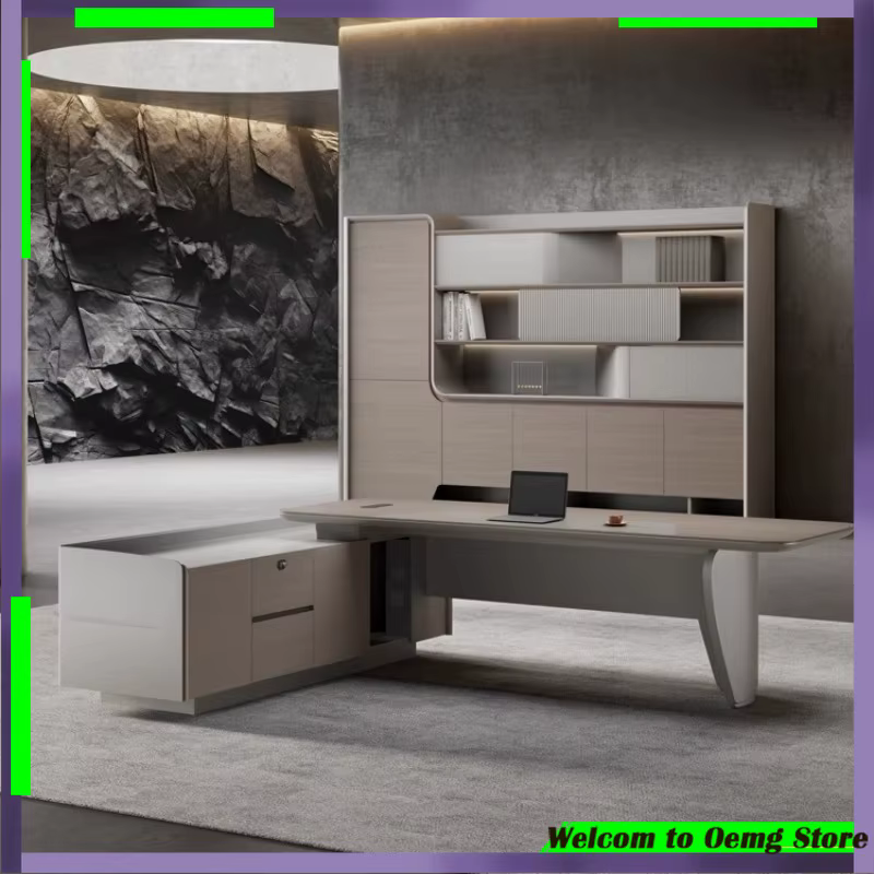 Bureau de jeu contemporain Design moderne de luxe organisateur de espace de travail confortable Escritorio utilisation