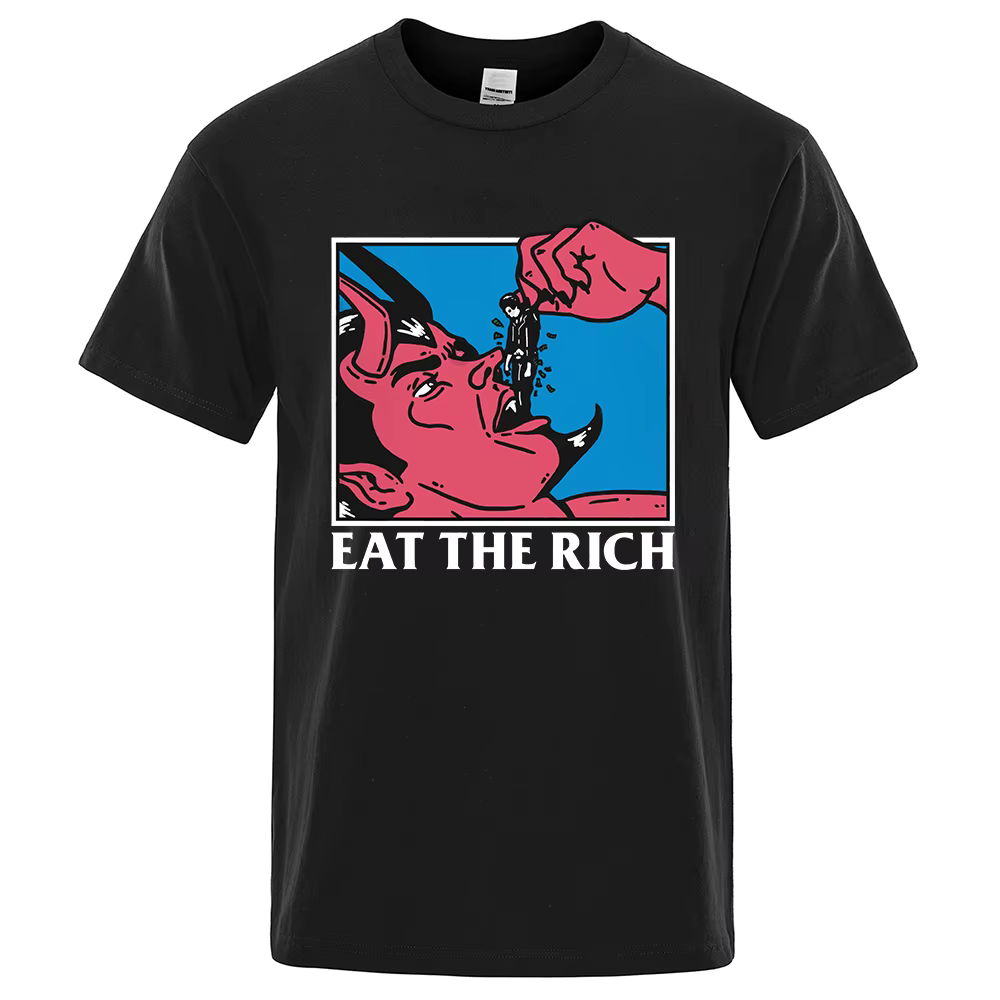 T-shirt en coton imprimé Eat The Johanna Horror Comics pour hommes
