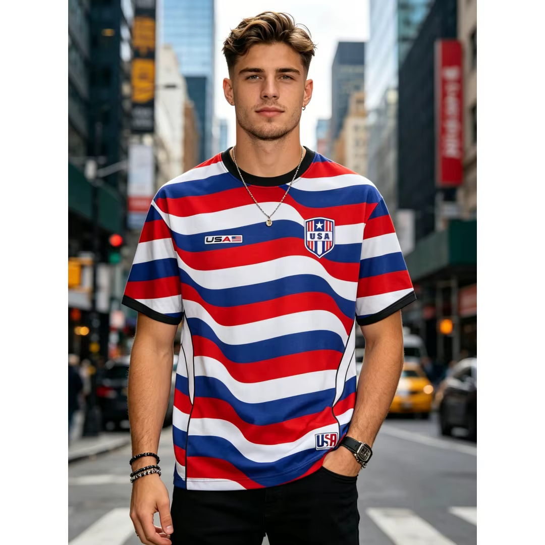 T-shirt ample à manches courtes pour homme