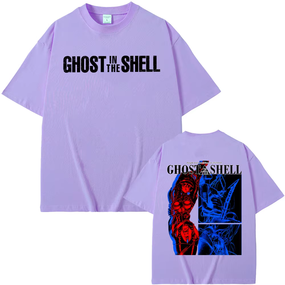 T-shirt Anime Ghost in The Shell Vintage Manga Kusanagi Motoko