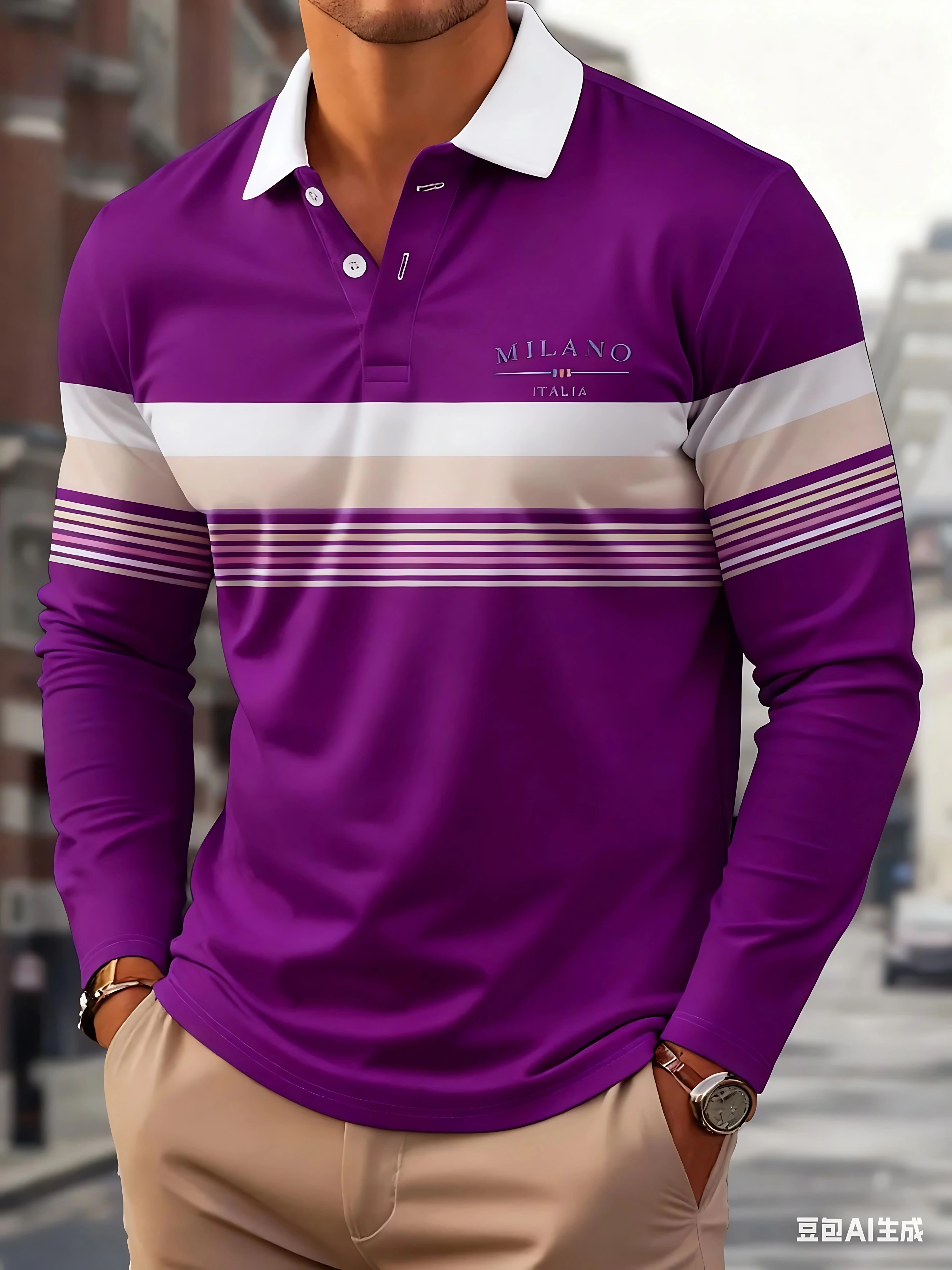 La nouvelle chemise POLO douce pour la peau pour hommes de printemps et d'automne 2025 est un vêtement