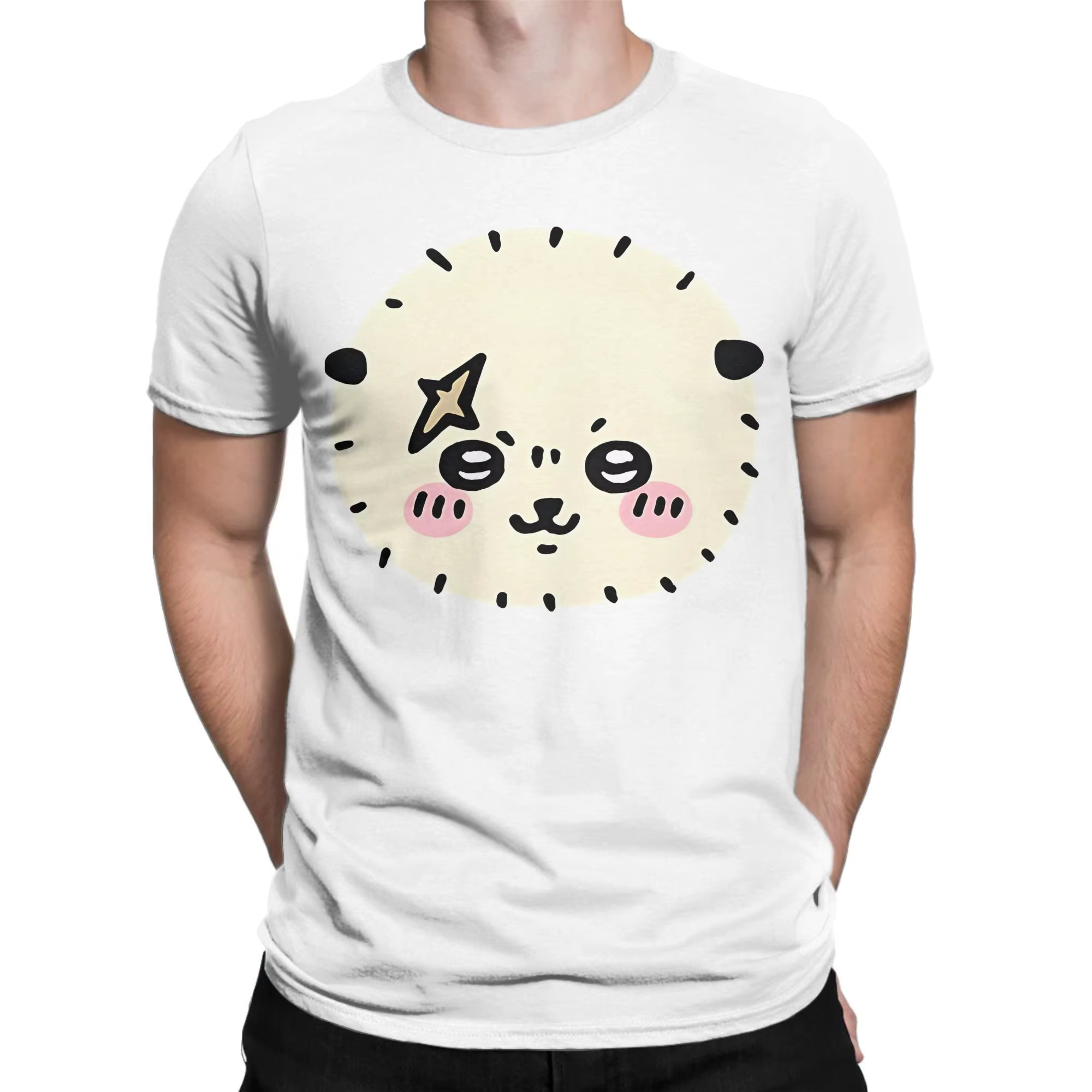 T-shirts drôles Chiikawas Rakko pour hommes