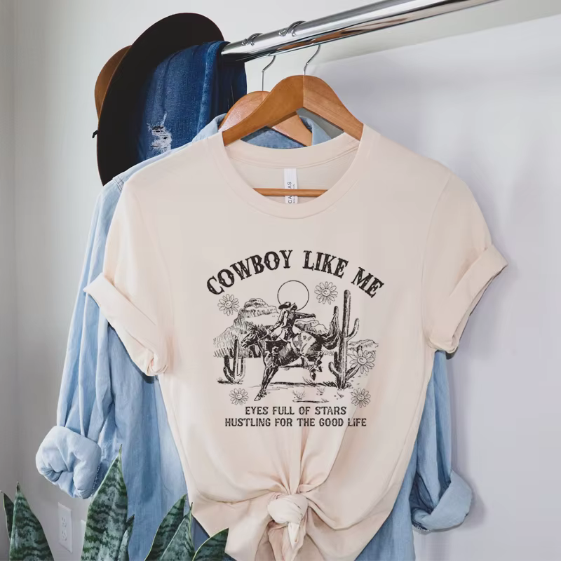 T-shirt Cowboy Like Me Western Rodeo pour femme