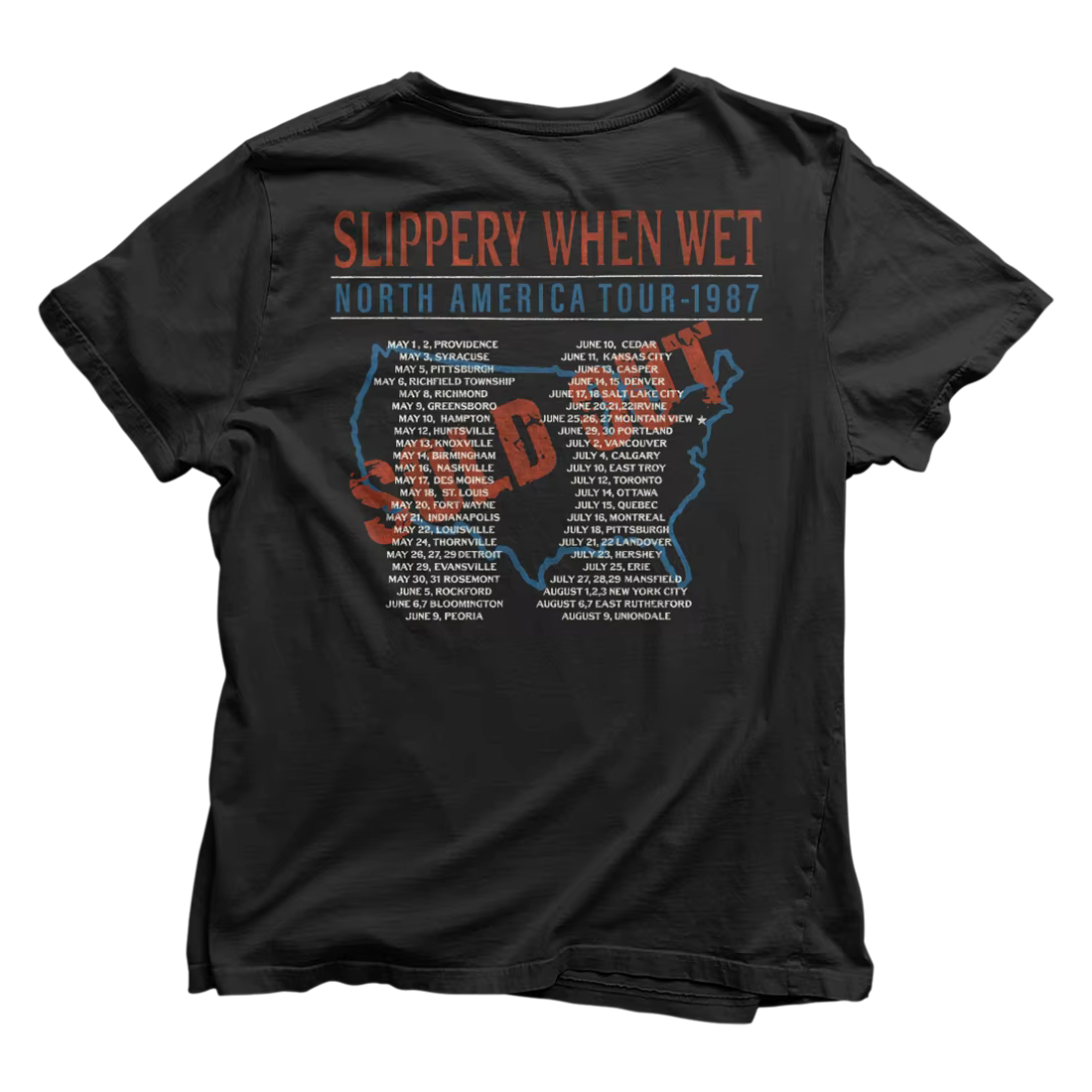 Nouveau Jersey jeunesse T-Shirt Bon Jovi Grunge bande mode décontracté