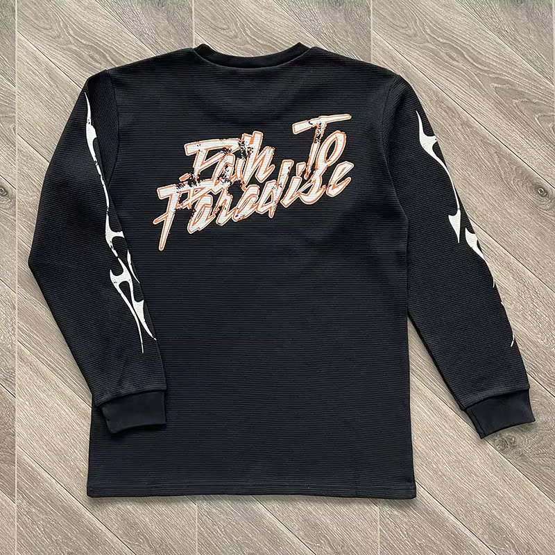 HS Capsule 8 T-shirt à manches longues en coton texturé convexe