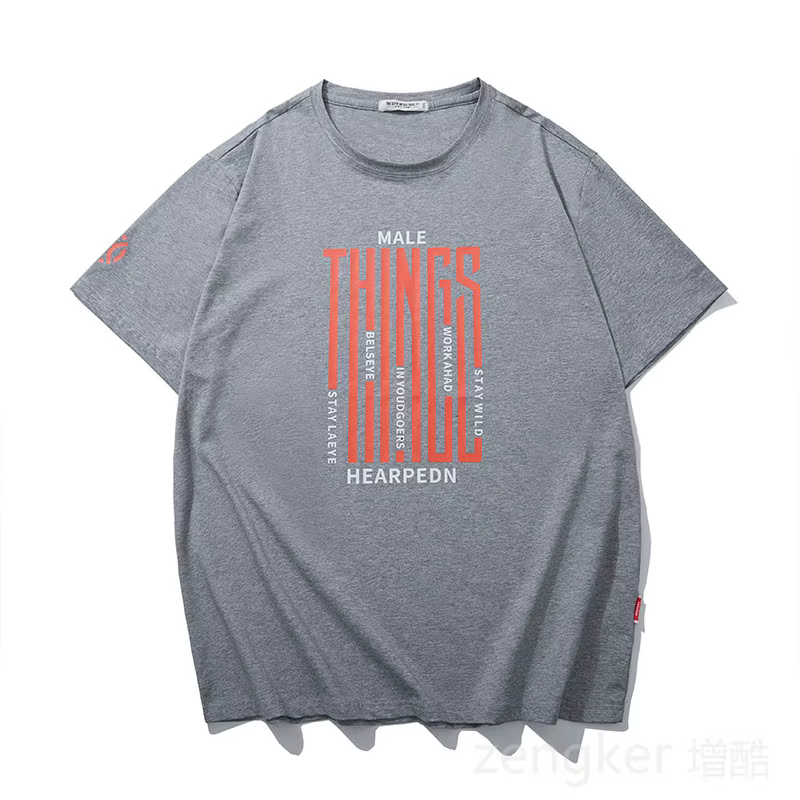 T-shirt graphique ample à manches courtes pour hommes