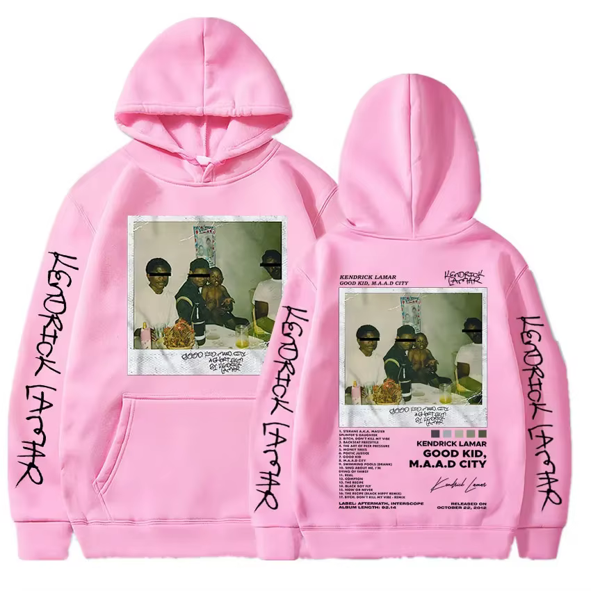 Kendrick Lamar Good Kid sweat à capuche pour hommes Hip-Hop couverture d'album de musique