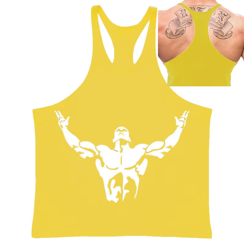 Haut de gymnastique hommes chemise de musculation Fitness