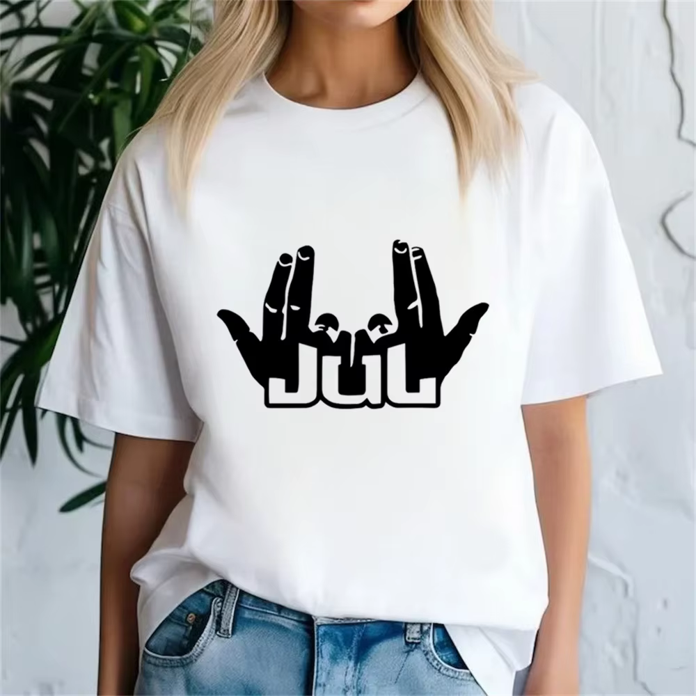 Jul t-shirt femme kawaii Punk graphique Grunge