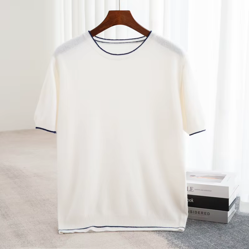 Pull en cachemire à col rond pour hommes