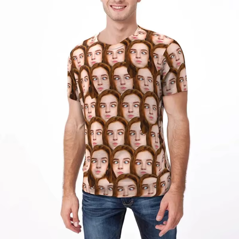 T-shirt à manches courtes et col rond pour hommes