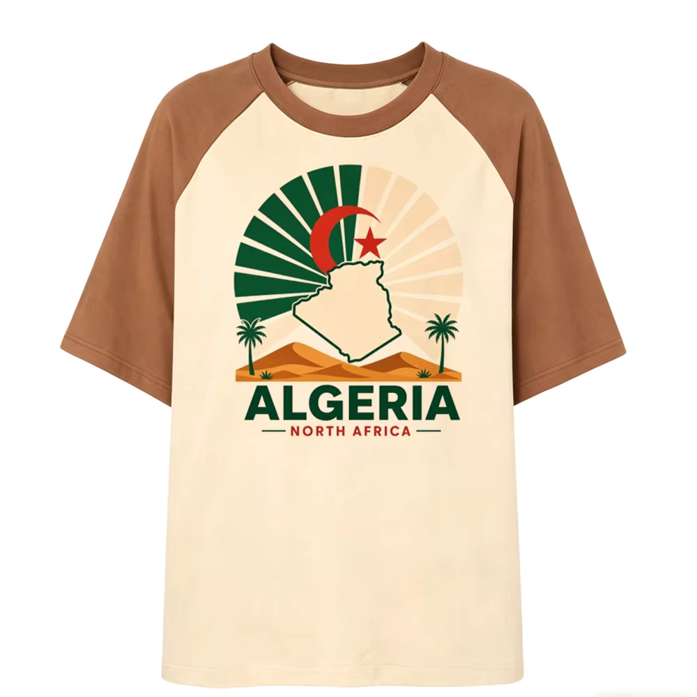 T-shirt Algérie ado Y2K pas cher manga Harajuku vintage baddie soldes de liquidation
