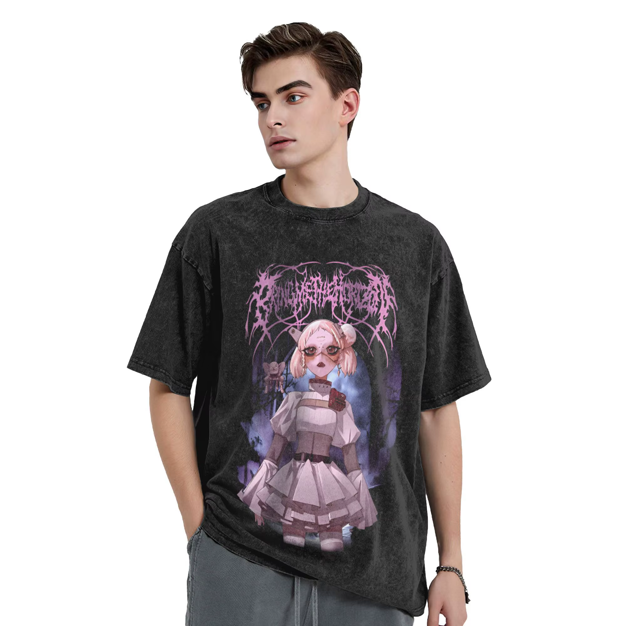 T-shirt homme BMTH Bring Me The Horizon t-shirts délavés nouveauté groupe de Rock britannique