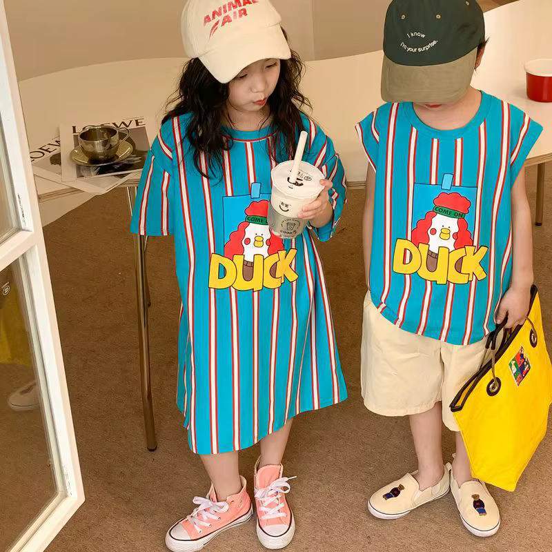 6733 T-shirt pour enfants frère soeur