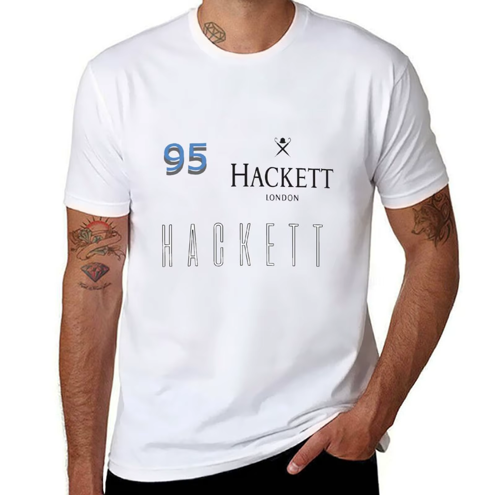 T plaine t Hackett coton chemise T-Shirt drôle pour homme