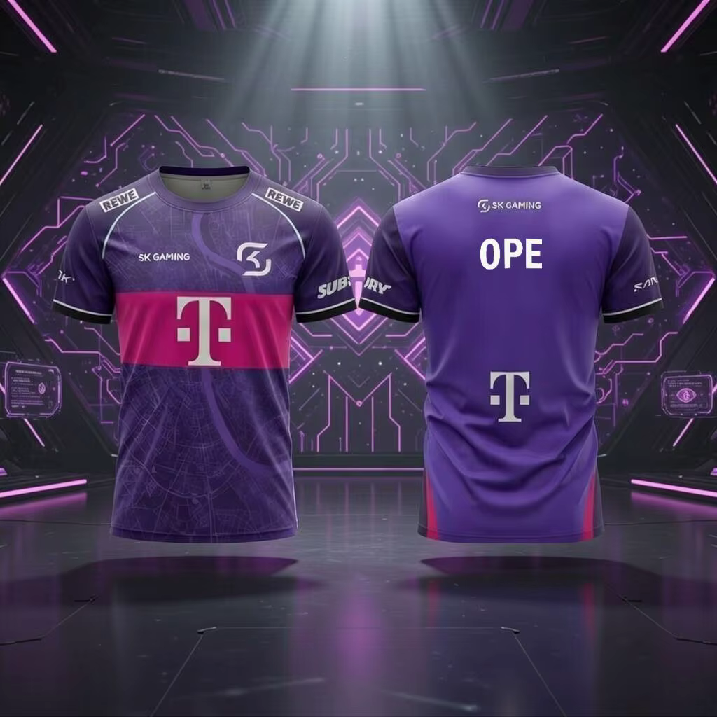 T-shirts personnalisés respirants pour joueurs d'été 2026 SK Gaming Esports Team – Uniforme d'entraînement et de compétition pour hommes et femmes