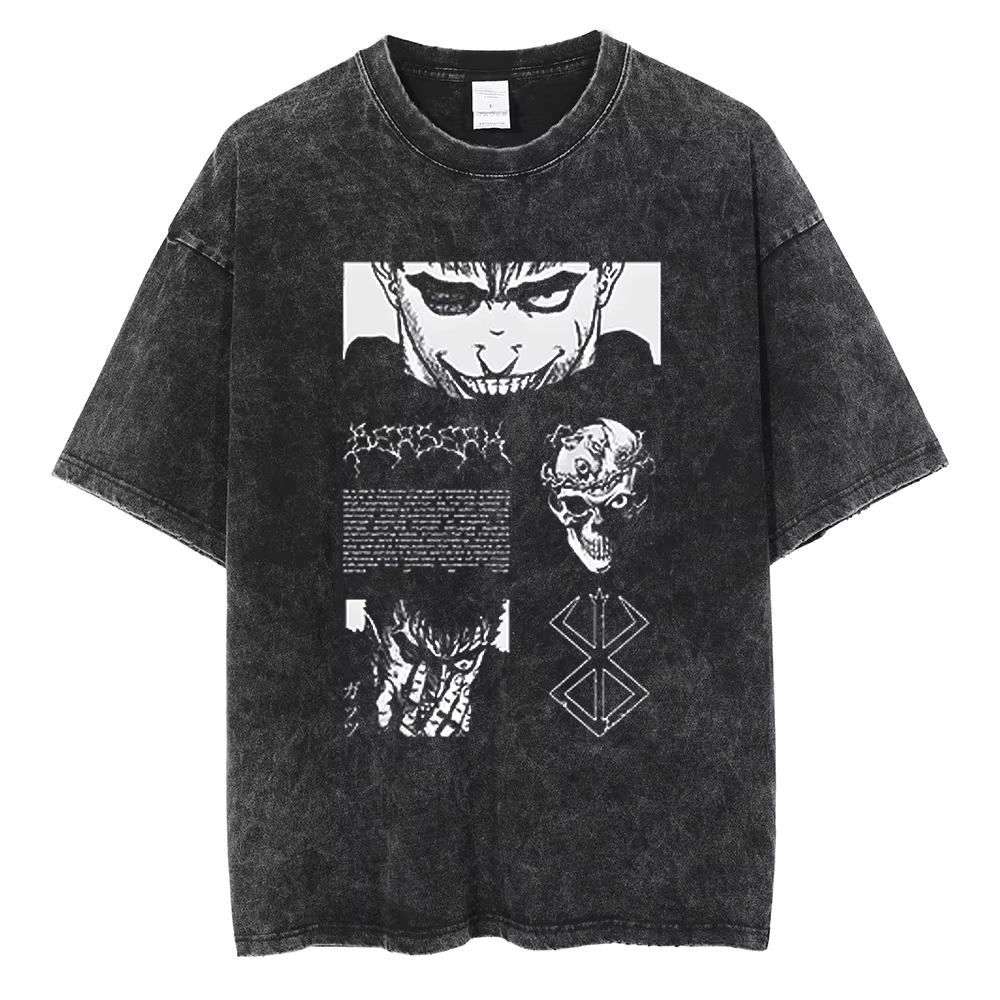T-shirt Berserk Manga pour hommes et femmes