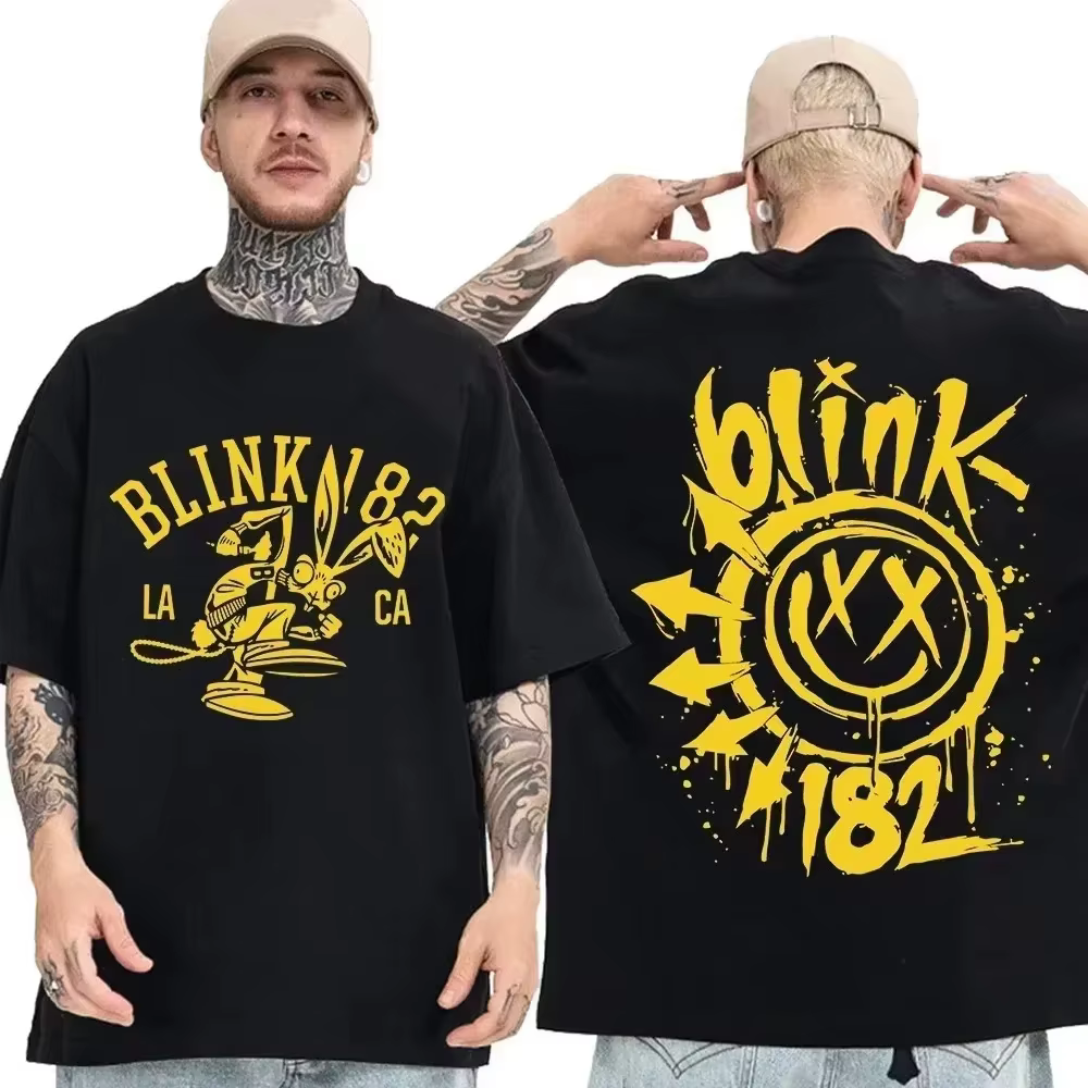 T-shirt classique Blink 182 Band World Tour