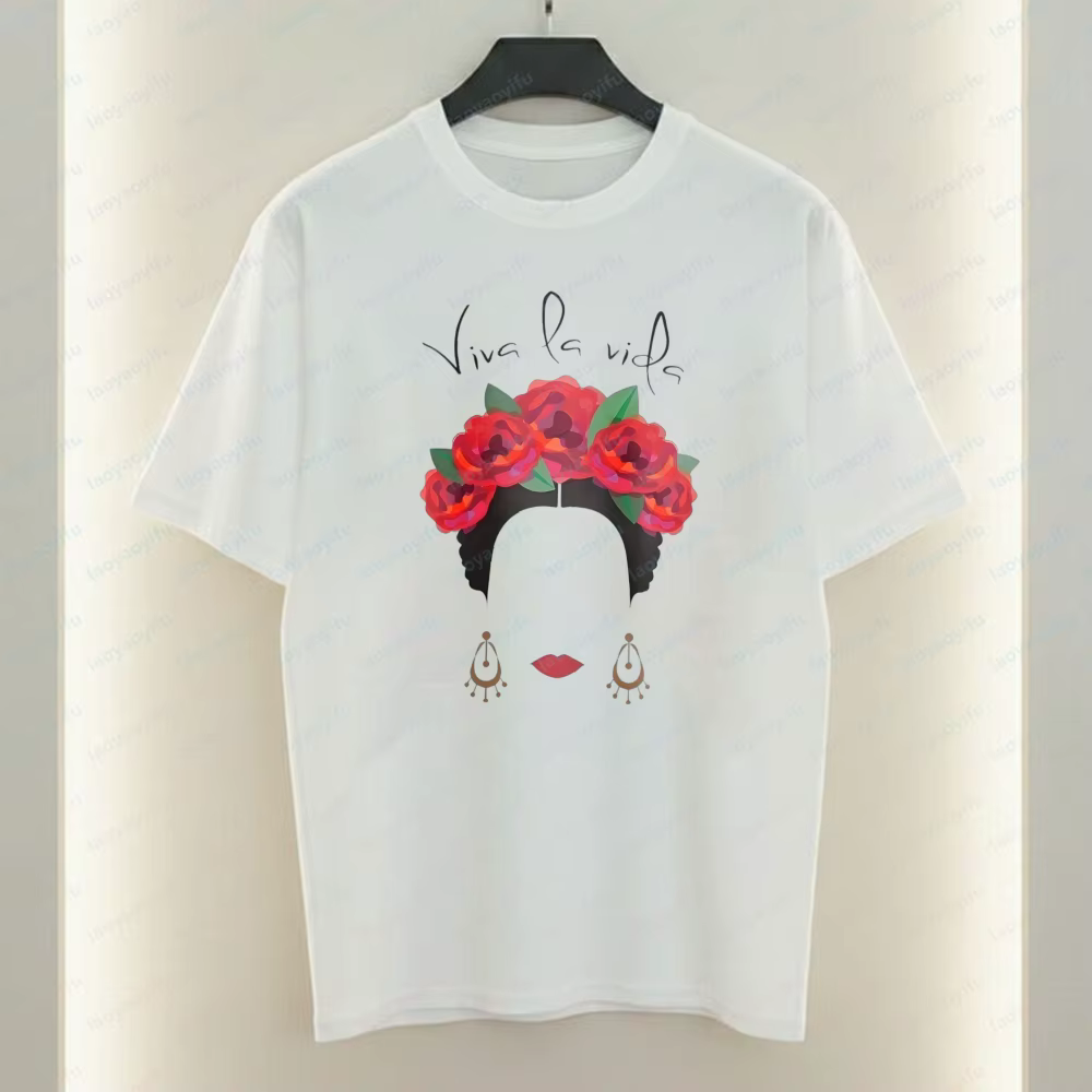 T-shirt Frida Kahlo Viva La Vida pour femme