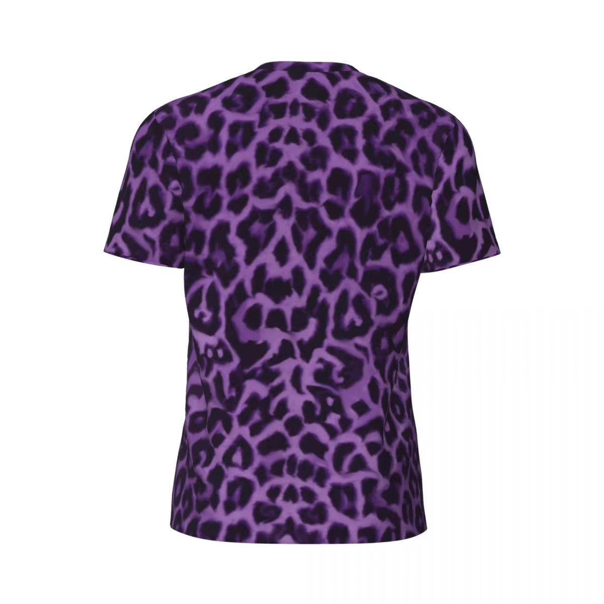 T-Shirt imprimé Animal, motif léopard violet, vêtements de sport Hippie, manches courtes, séchage rapide, vêtements d'été de grande taille