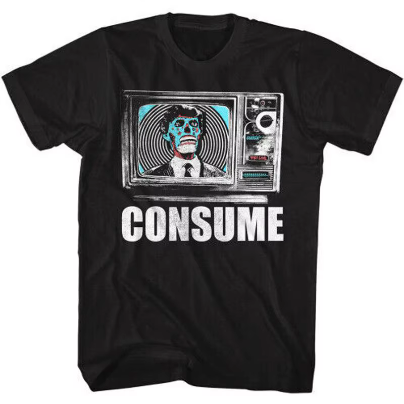 Ils vivent consume t-shirt noir