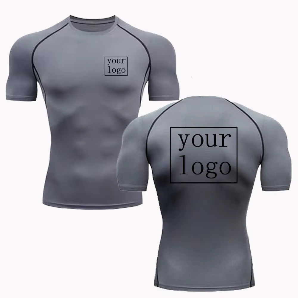 T-shirt de compression personnalisé pour hommes et femmes