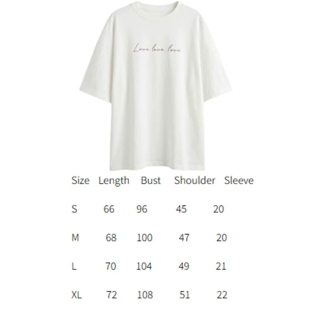 T-shirt ample pour femme à manches courtes
